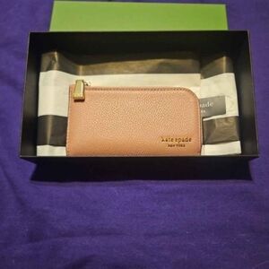 Kate Spade Blush Leather Card Holder
